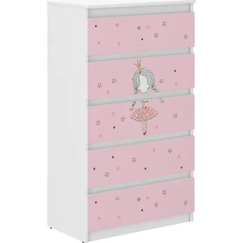 Dětský pokoj Dětská komoda R5 - PRINCEZNA