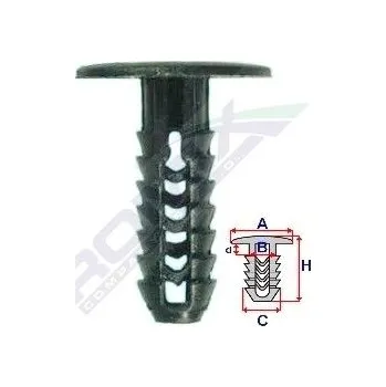 Oprava karosérie ROMIX | Příchytka čalounění A-20,1 B-7,8 C-7,8 d-5,8 H-31,2mm (balení 10 ks)