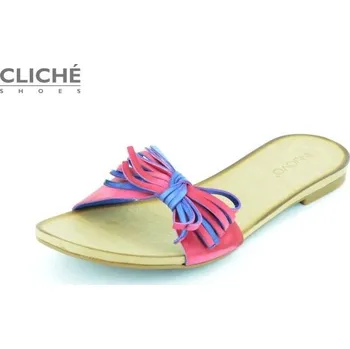 Dámské sandále Pantoflíčky, růžová, výprodej 40