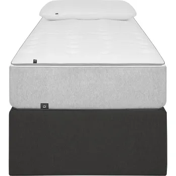 Postel Tmavě šedá látková postel Kave Home Matters 90 x 190 cm