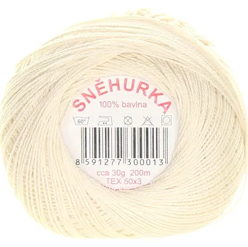 Příze Niťárna Česká Třebová Sněhurka ecru 7114