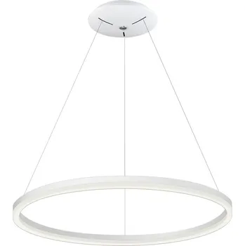 Svítidlo Palnas 62002132 DONA - LED kulaté svítidlo nad stůl, LED 62W, 3000K, Ø 80cm (Elegantní LED diodové kruhové svítidlo v bílé barvě nad jídelní nebo kancelářský stůl, 62W, teplá bílá)