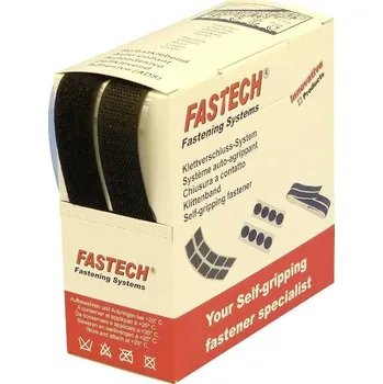 Zip FASTECH® B20-SKL999905 pásek se suchým zipem, zalepení hotmelt , háčková a flaušová část, (d x š) 5000 mm x 20 mm, černá, 5 m