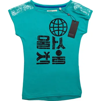 Dívčí tričko Emoi Zelené tričko s potiskem Velikost: 128