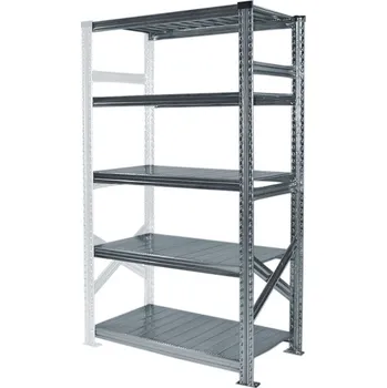 Dílenský regál Wexta Kovový policový regál, 1576x1500x800 mm, 5 polic, přídavný
