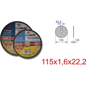 Brusný kotouč kotouč řezný-NEREZ-115x1,6