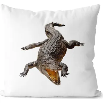 Dekorativní polštářek Polštář Krokodýl 40x40 cm (Velikost: 40 x 40 cm)