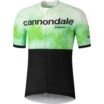 Cyklistické oblečení Cannondale CFR Replica Jersey 82420 zelený/černý