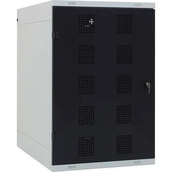 TRITON Golfová skřín, 1250 x 825 x 550 mm - kovová Provedení zámku: cylindrický zámek Burg - do kovu - spodní umístění, Provedení skeletu: kov modrá RAL 5005, Provedení dveří: kov šedá RAL 7035