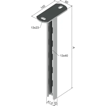 Elektroinstalační materiál KOPOS KOLÍN KOPOS Profil SPL 600 žárový zinek SPL 600_F