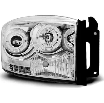 Přední světlomet TUNING-TEC Přední světla Dodge Ram 06-08 Angel Eyes - chrom