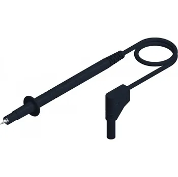 Měřicí kabel SKS Hirschmann PL 2600 SIL S WS bezpečnostní měřicí kabely lamelová zástrčka 4 mm zkušební hroty 1.00 m černá 1 ks