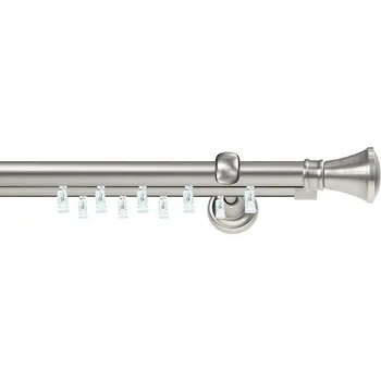 Garnýž Kovové garnýže dvouřadé s drážkou 25 a 25mm - Chrom s drážkou