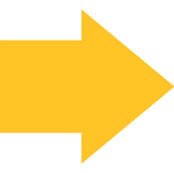 Značení PermaRoute podlahová šipka 527 - žlutá PermaRoute tvary 90 mm