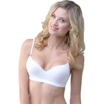 GINA dámské podprsenka vyztužená, vyztužené, bezešvé, jednobarevné Eco Bamboo 07019P bílá 80B