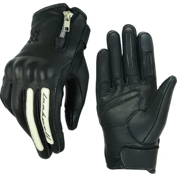 Moto rukavice Pánské motocyklové kožené rukavice Lookwell INDIANA černé Velikost: 3XL