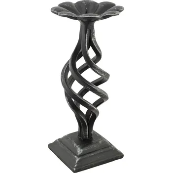 Svícen Kovaný svícen s košíkem, velikost 130 mm