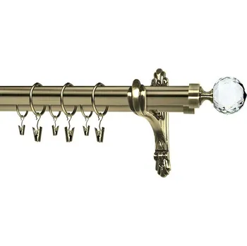 Garnýž Kovové garnýže dvouřadé 25 a 19mm - Mosaz