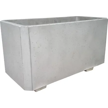 Zahradní dekorace ADVAS Betonový květináč prostý beton 90x50x45 cm