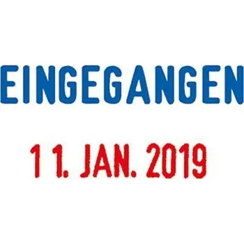 Razítko Trodat 4850L1 textové razítko modrá, červená 23 x 12 mm (š x v)