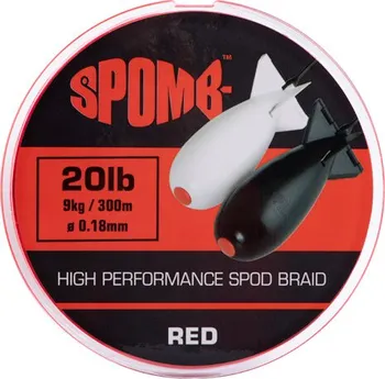 Spomb Braid červená 0,18 mm/300 m