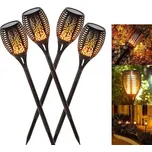 Garden King Solární svítidlo pochodeň 12 LED SL-7105 sada 4 ks