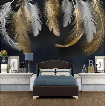 Fototapeta Solution Media 3D tapeta - Barevná pírka MU3280 6 - Samolepící tapeta - 380-450g/m2