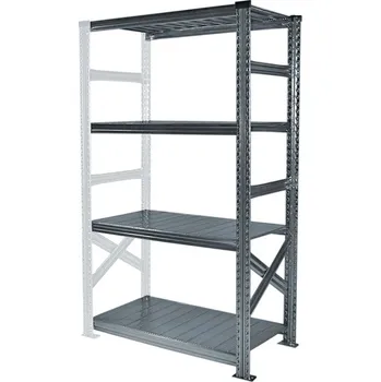 Dílenský regál Wexta Kovový policový regál, 1576x1350x800 mm, 4 police, přídavný