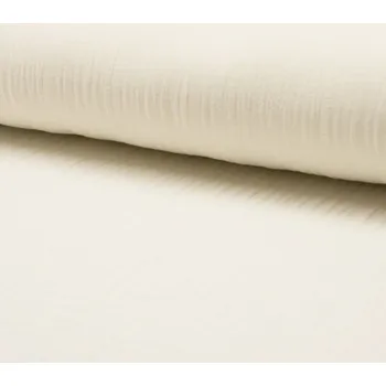 Mušelín/dvojitá gázovina off white, š.140