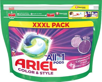 Tableta na praní Ariel Allin1 Color & Style + Complete Fiber Protection 60 ks