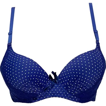 Podprsenka Numberoplus Dámská podprsenka s puntíky Barva: Modrá, Velikost: 80B