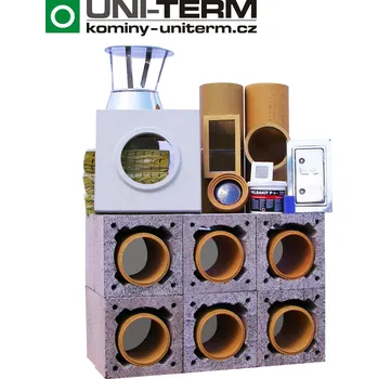 Komín Keramický komín 160mm/90° 8,5m CJ SKC-CM UNI-TERM STANDARD