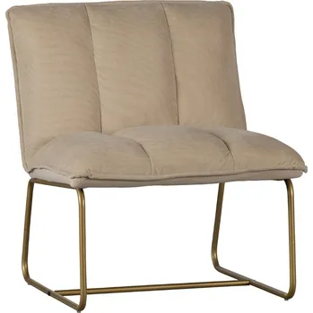 Křeslo WOOOD Béžové manšestrové křeslo Ranes