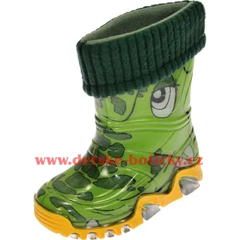 Chlapecká obuv Demar Stormer lux print 0032 zelený krokodýl 34