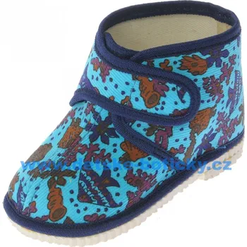 Chlapecké bačkory Papučky chlapecké kotníkové suchý zip chlapecké 18,5 (12,5)