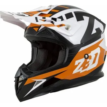 Helma na motorku Přilba X1.9D ZED, dětská (oranžová/černá/bílá) M