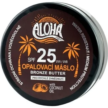 Přípravek na opalování Vivaco Aloha opalovací máslo s kokosovým olejem SPF25 200 ml