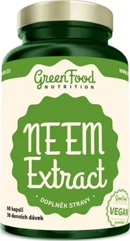 Přírodní produkt GreenFood Nutrition NEEM Extract 60 cps.