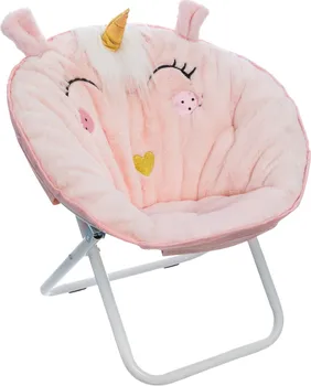 Dětská židle Atmosphera Dětské křeslo Unicorn růžové