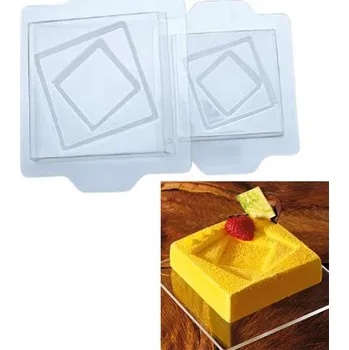 Forma na pečení Forma plast Semifreddo, za studena 15x15cm v.4,5cm