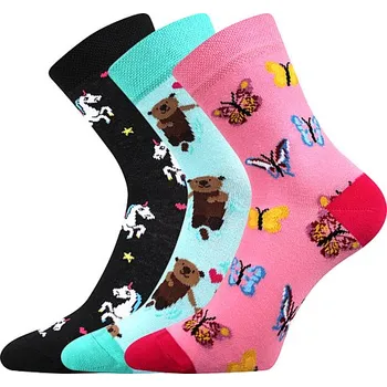 057-21-43 XI dětské ponožky Boma - mix MOTÝLI (Boma 057-21-43 XI Dětské ponožky mix C)