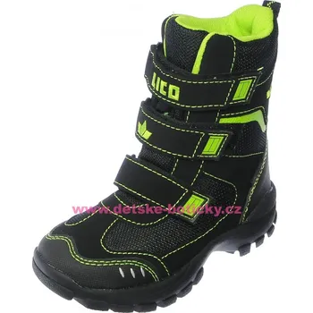 Chlapecké tenisky Lico 720300 Nanuk Lico 720 schwarz/lemon 32