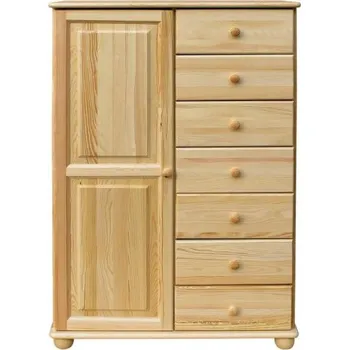 Komoda Komoda Classic 155, KB Výběr moření: Ořech, Druh dřeva: Borovicový masiv