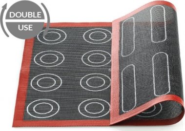 Podložka AIR MAT paropropustná 30x40 cm Silikomart vyztužená, potisk Éclair & Choux Sleva 120Kč