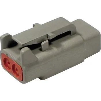 Elektrický konektor TE Connectivity DTM 06-2 S kulatý faston, 1 ks