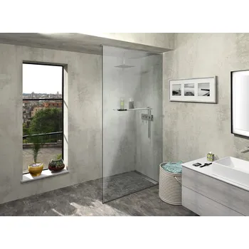 Polysan Sprchová zástěna ARCHITEX LINE podlaha-stěna-strop, šířka 100-119 x výška 180-260 cm, sklo ŠEDÉ (ALS1012)