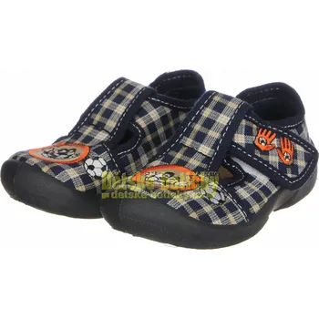 MB domácí obuv chlapecká modrá Doprodej 24