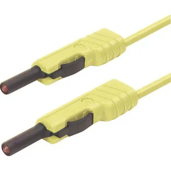 Měřicí kabel SKS Hirschmann MLB 200/1 V ge měřicí kabel lamelová zástrčka 4 mm lamelová zástrčka 4 mm 2.00 m žlutá 1 ks