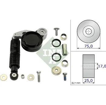 Rozvod motoru Sada na opravy, napínací rameno - žebrovaný klínový INA 533 0118 10