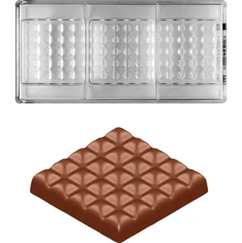 Forma na pečení Forma na čokoládovou tabulku 87g (tabulka) 3 tvary/forma